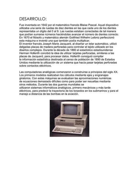 Evolucion De Las Computadoras Pdf Descarga Gratuita