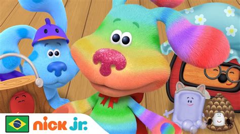 Pistas De Blue E Voc A Grande Pe A De Rainbow Puppy Nick Jr Em