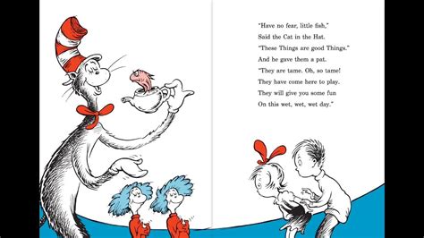 The Cat In The Hat By Dr Seuss Read Along Book And Cassette Youtube