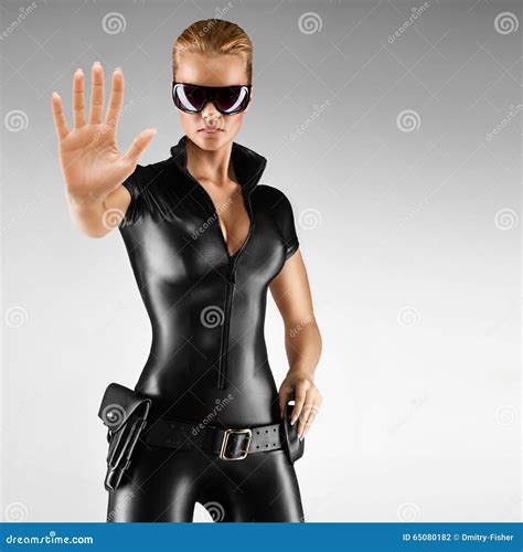 Sexy Female Security Guard Stock Photo Cartoondealer