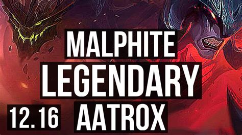 Malphite Vs Aatrox Mid M Mastery Legendary Games