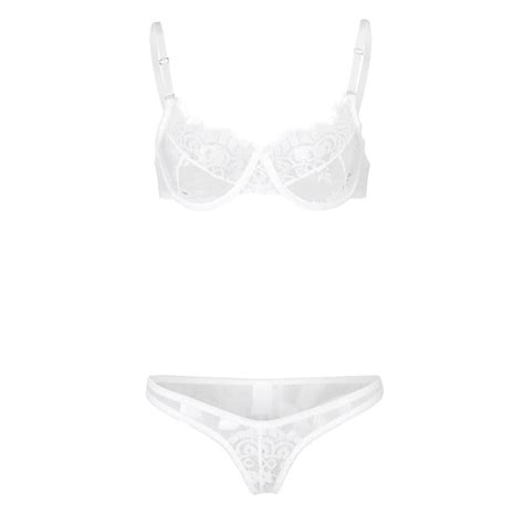 Underwear Lace Temptation Three Point Lingerie With Steel Ring Nighties For Women Push Up Womens