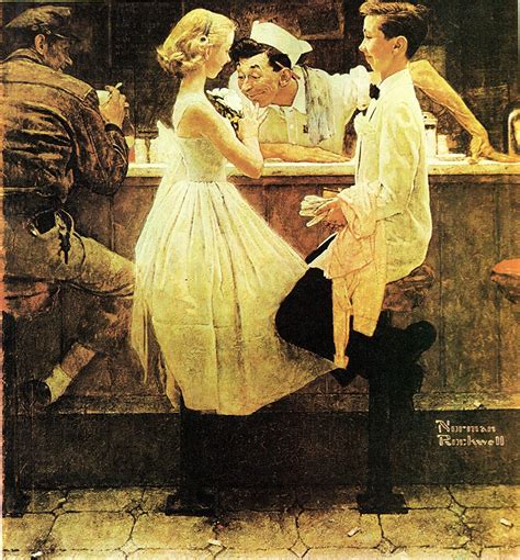 Olde Time Mercantile After The Prom 1957 Norman Rockwell