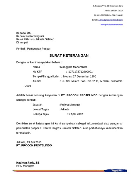 Detail Surat Keterangan Kerja Untuk Pengajuan Kpr Koleksi Nomer