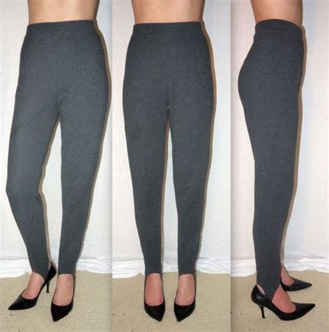 Vintage 80s 90s Stirrup Pants Stirrups Leggings High Waist