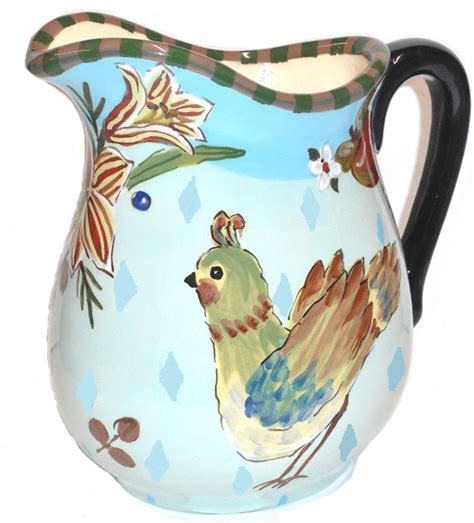 Partridge Large Pitcher Droll Designs