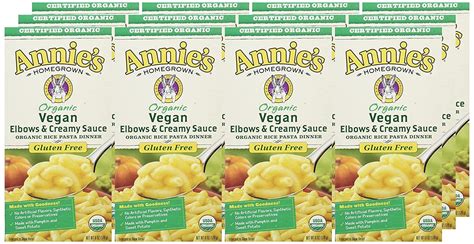 Annie S Vegan Mac Rice Pasta Cheddar Dinner Gluten Free Organic