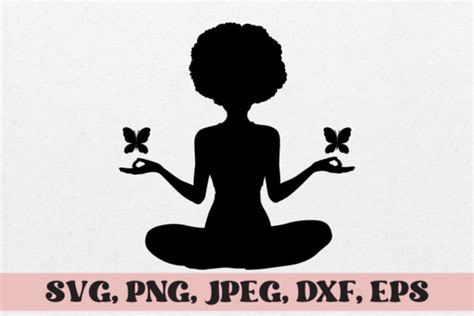 Afro Yoga Svg Afro Yoga Png Afro Svg Graphic By Makstudion Creative