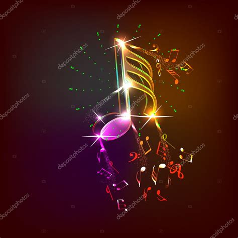 Neon music notes Stock Vector Image by ©sanirezi #6098256