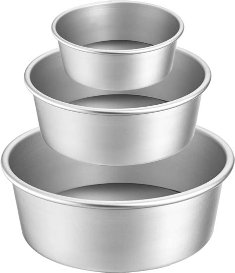 Lepohome Round Cake Pan Set 6 And 8 Aluminium Cake Pans