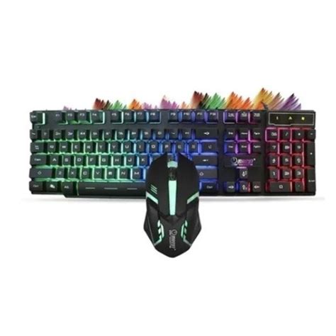 Kit Teclado Gamer Mouse Lordtec Semi Mecânico Gamer Led Rgb LT