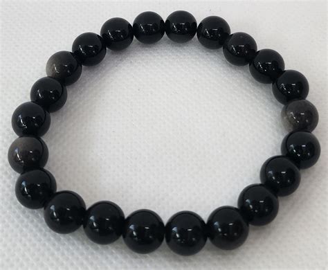Silver Obsidian Crystal Bracelet - Mythical Features