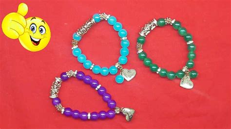 How To Make A Beaded Elastic Bracelet Stretch Cord Bracelet