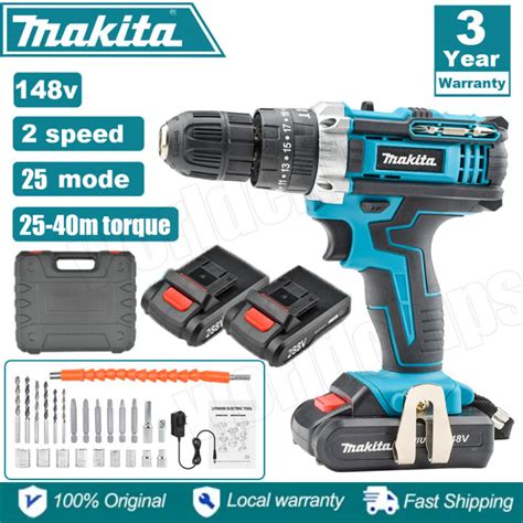 Makita Cordless Electric Drill 148V Lithium Battery Electric Hand Drill