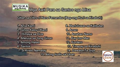 Mga Awit sa Santos nga Misa Cebuano Version Chords - Chordify