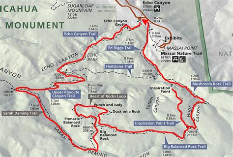 Chiricahua National Monument Map