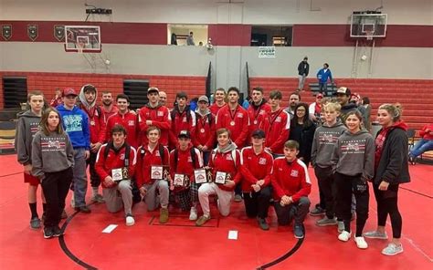 Jan 22 2022 Wrestling Clearfield Wins Bison Duals Cochranton Claims