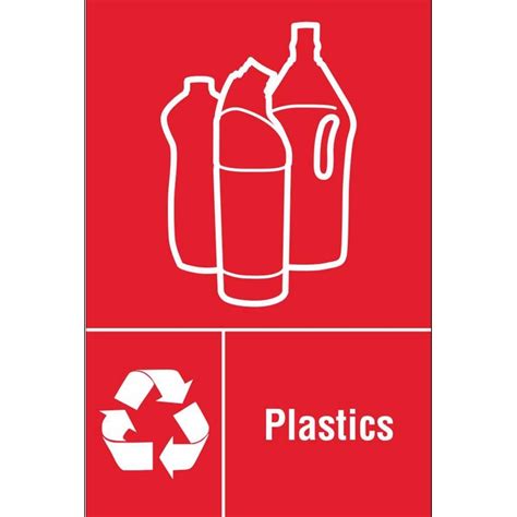 Plastics Plastic Waste Recycling Signs Environmental Safety Signs