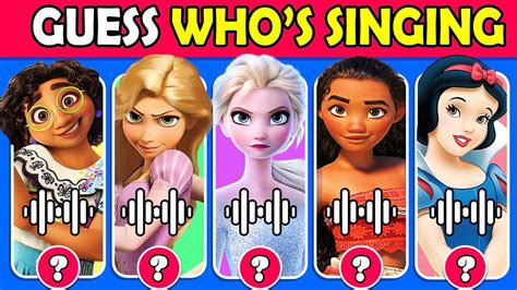 Guess Who S Singing Disney Song Quiz Challenge Moana Asha Elsa