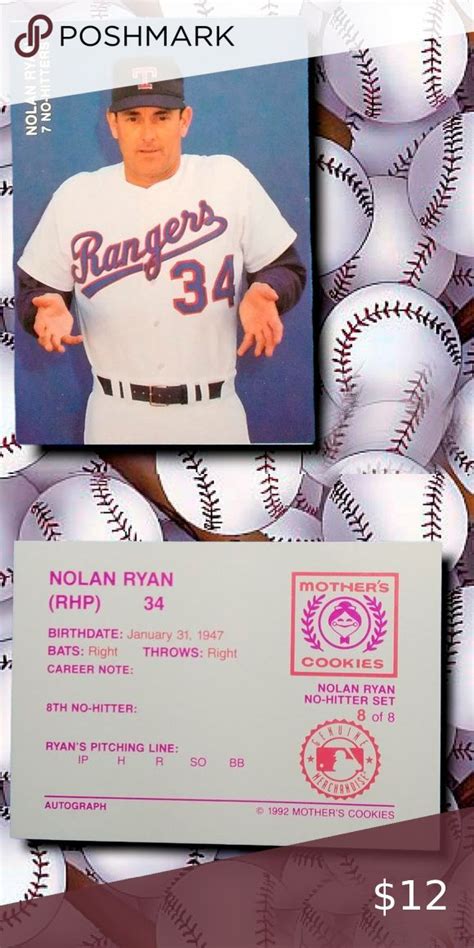 Baseball Card Nolan Ryan 34 Baseball Cards Nolan Ryan Cards