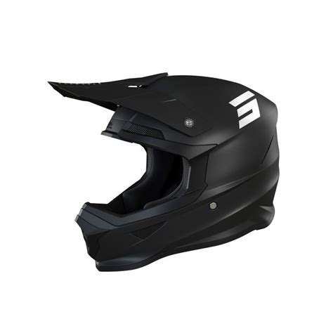 Casque Moto Cross Shot Furious Solid 2 0 Black