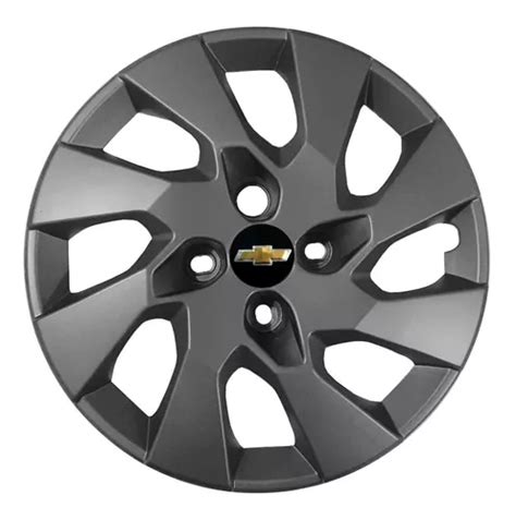 Kit 4x Calota Gm Chevrolet Aro 15 Grafite 195cp Parcelamento Sem Juros