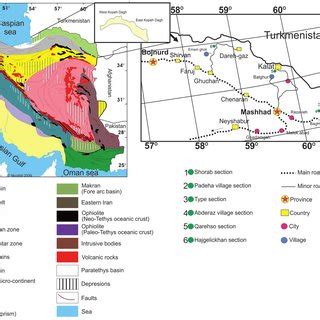 Geological And Geographical Sketch Maps Of The Area Of Padeha Section