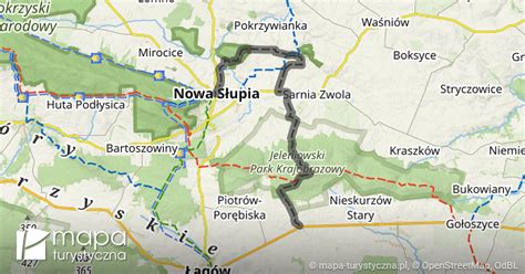 Czarny Szlak Turystyczny Nowa S Upia Pi Rk W Mapa Turystyczna Pl