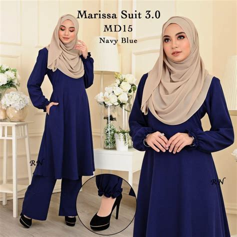 Baju Kurung Navy Blue Tudung Warna Apa 25 Inspirasi Keren Baju Kurung