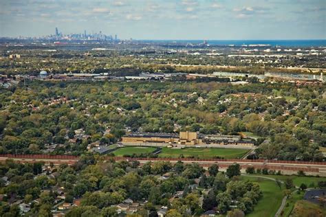 Aerial Photo Of Hammond Indiana W Chicago Skyline Rchicago