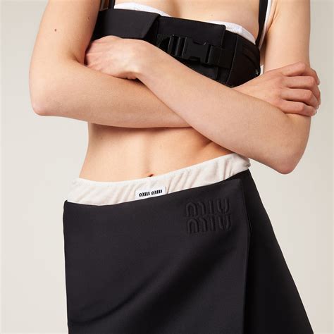 Black Radzimir Skirt Miu Miu