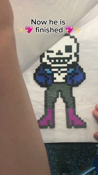 Sans Aton 💀 Cursed Bead Timelapse Undertale Perler Art Undertalefanart Sans Mettaton