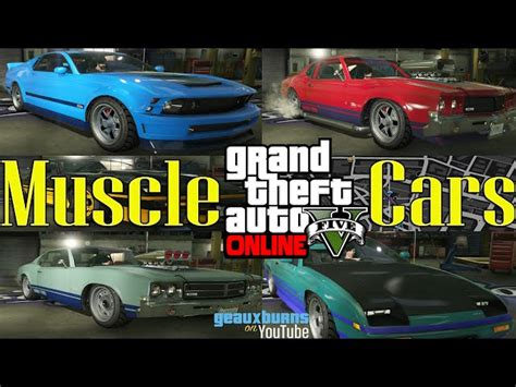 Rare Muscle Cars In Gta 5