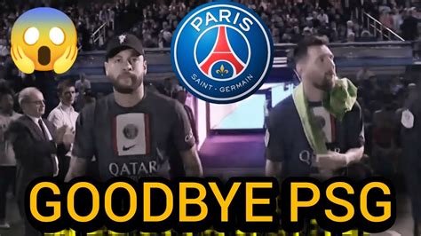 URGENT LOOK AT HOW NEYMAR AND MESSI FAREWELL AT PSG YouTube