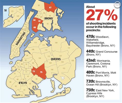 The six most dangerous NYPD precincts : r/CrimeInNYC