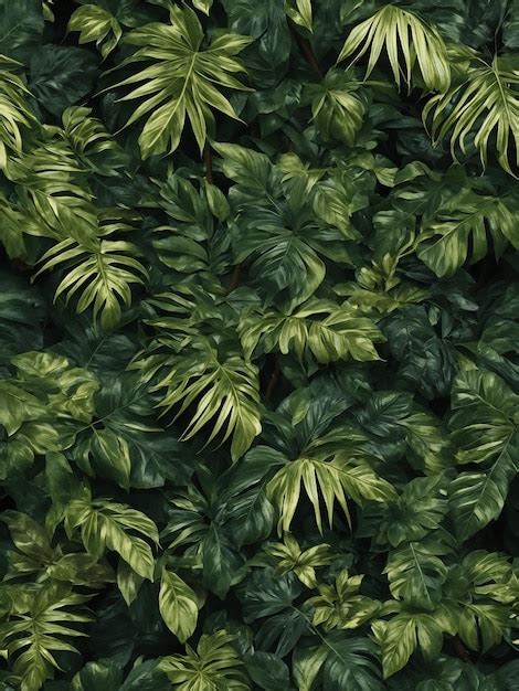 Premium Photo Leaves Tropical Forest Trees Texture Background Wallpaper