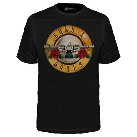 Camiseta Infantil Guns N Roses Bullet Logo