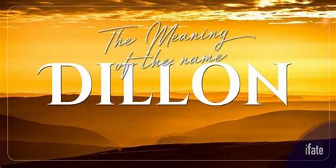 The First Name "Dillon": What it means, and why numerologists love it