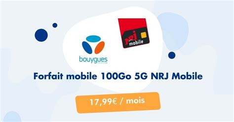 Profitez de la 5G de Bouygues Télécom avec le forfait 100Go 5G à 17 99