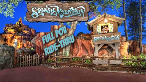 Splash Mountain Disney World Full Ride Thru At Magic Kingdom Brer