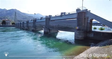 Diga Di Olginate Sul Fiume Adda Regola Il Livello Del Lago Di Como