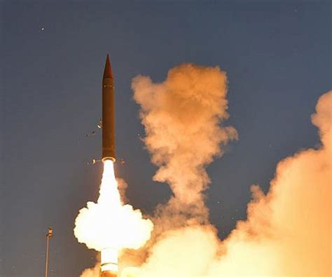 Israel U S Test Arrow 3 Long Range Ballistic Missile Defense System