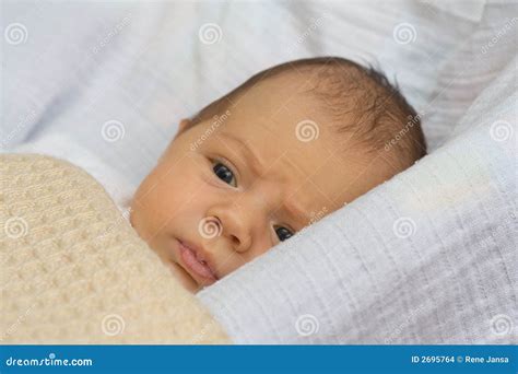 Baby in bed stock photo. Image of covers, child, baby - 2695764