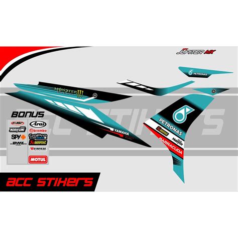 Jual Striping Jupiter Mx 135 Petronas Striping Mx New Sticker Jupiter