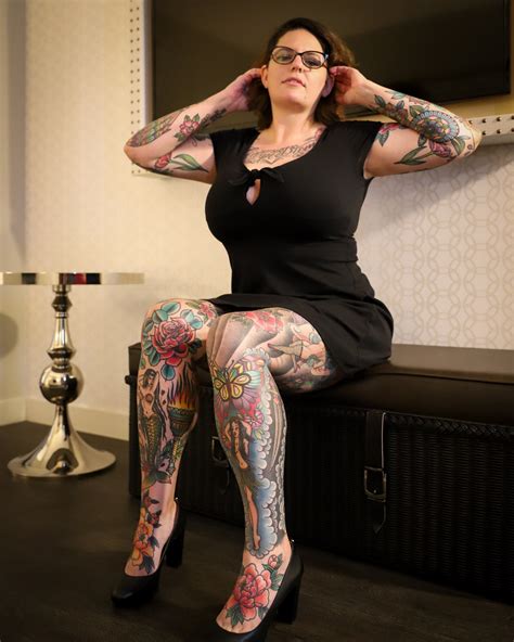 Heavily Tattooed Woman Carrie Capri Carrie Capri Flickr