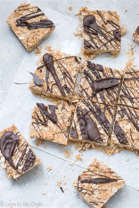 Oatmeal Peanut Butter Granola Bars Love In My Oven