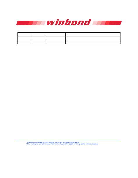 W Q Bw Datasheet Pages Winbond V M Bit Serial Flash