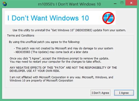 No Quiero Windows 10 Una Herramienta Para Quitar La Notificación De Actualización De Windows 10