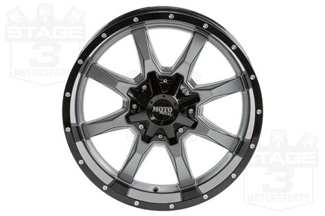 2004 2018 F150 Moto Metal Mo970 20x10 Gloss Grey With Black Lip Wheel