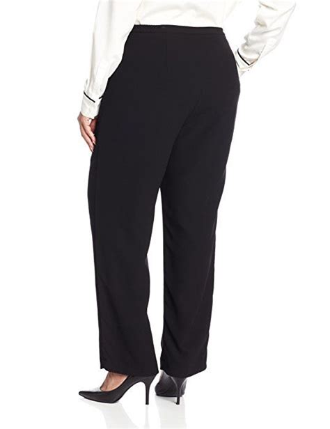 Kasper Women S Plus Size Crepe Front Zipper Suit Pant Black At